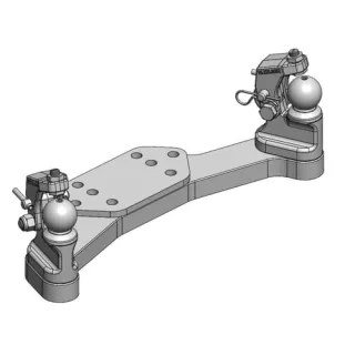 Piespiedu stūrēšana K50® R/L ar noturēšanas ierīci 40-45 mm 00522000A02 Scharmüller