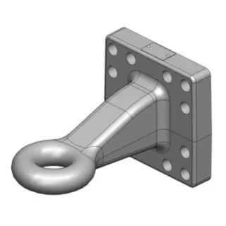 Towing Eye 50mm 160x160 4t DIN 9678-2  00665431A02 Scharmüller