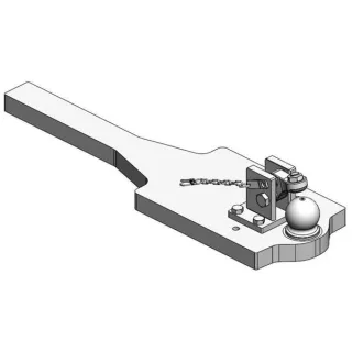 Heavy Duty Drawbar K80® mit Kontur 296x1100x45  009600130A01 Scharmüller