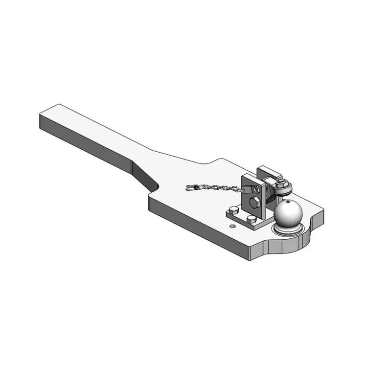Heavy Duty Drawbar K80® mit Kontur 296x1100x45  009600130A01 Scharmüller