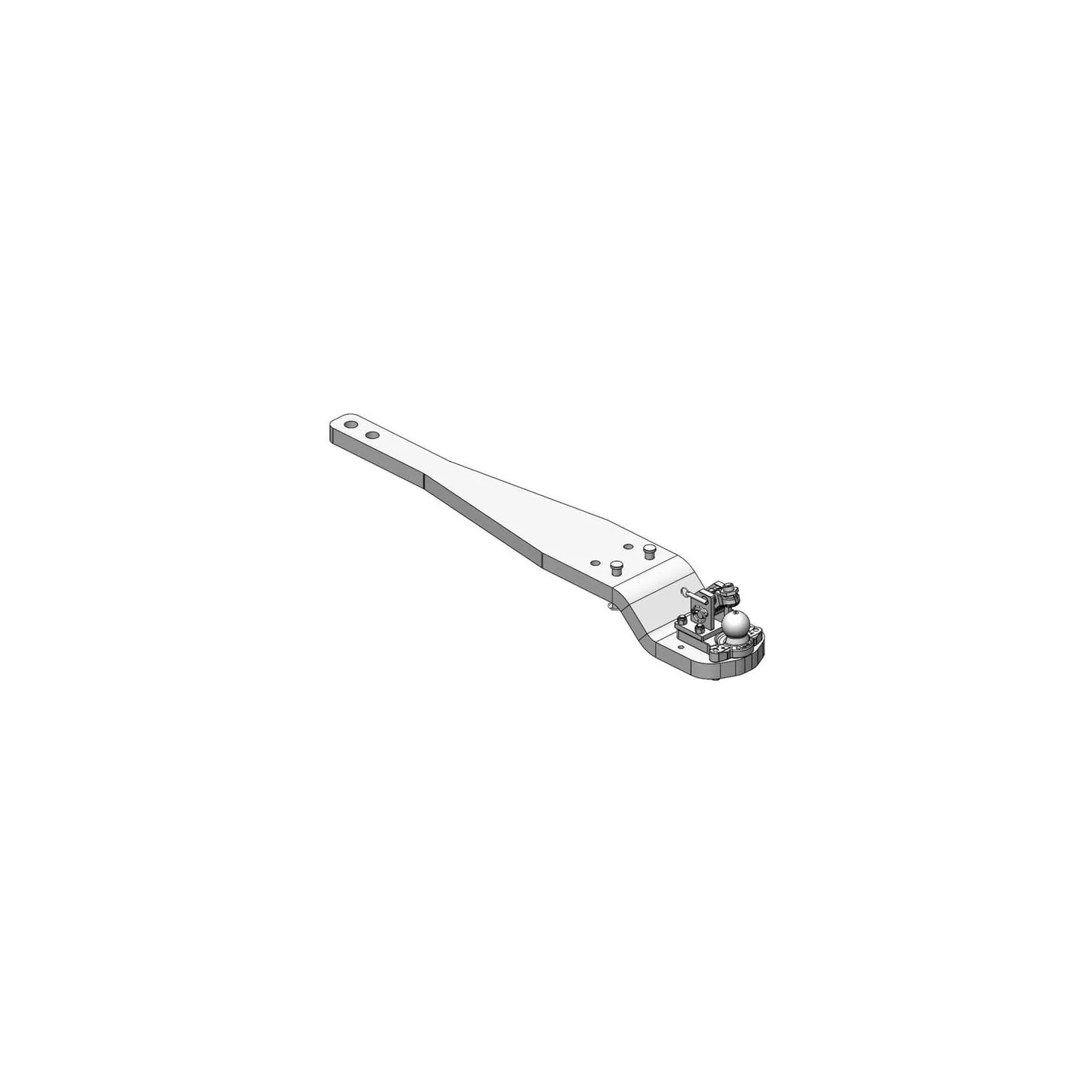 Lieljaudas sakabes stienis K80® JD 8RT 8320RT, 8345RT, 8370RT Kat. 3 gekröpft 009644020A17 Scharmüller