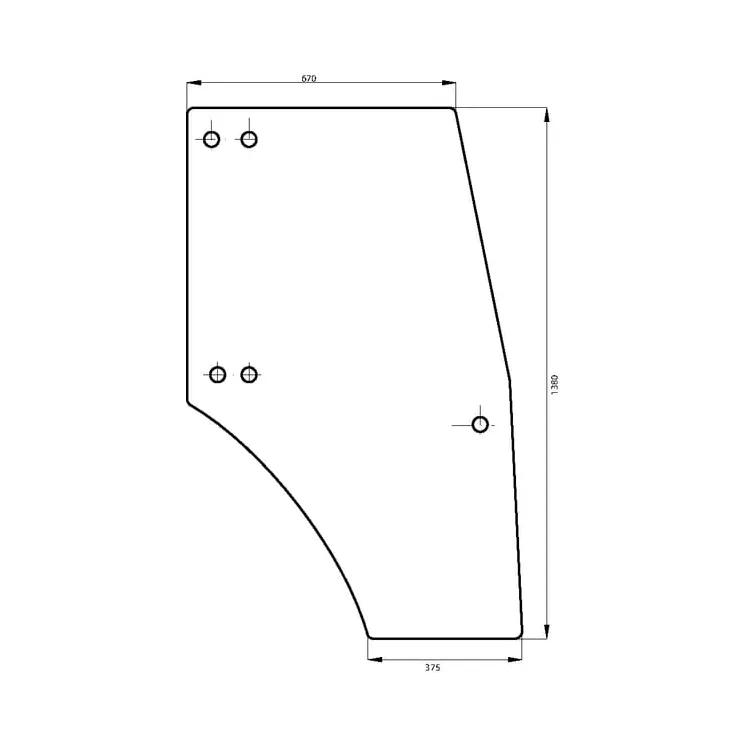 Door glass  0097701050 SDF 00097701050 00097701050N
