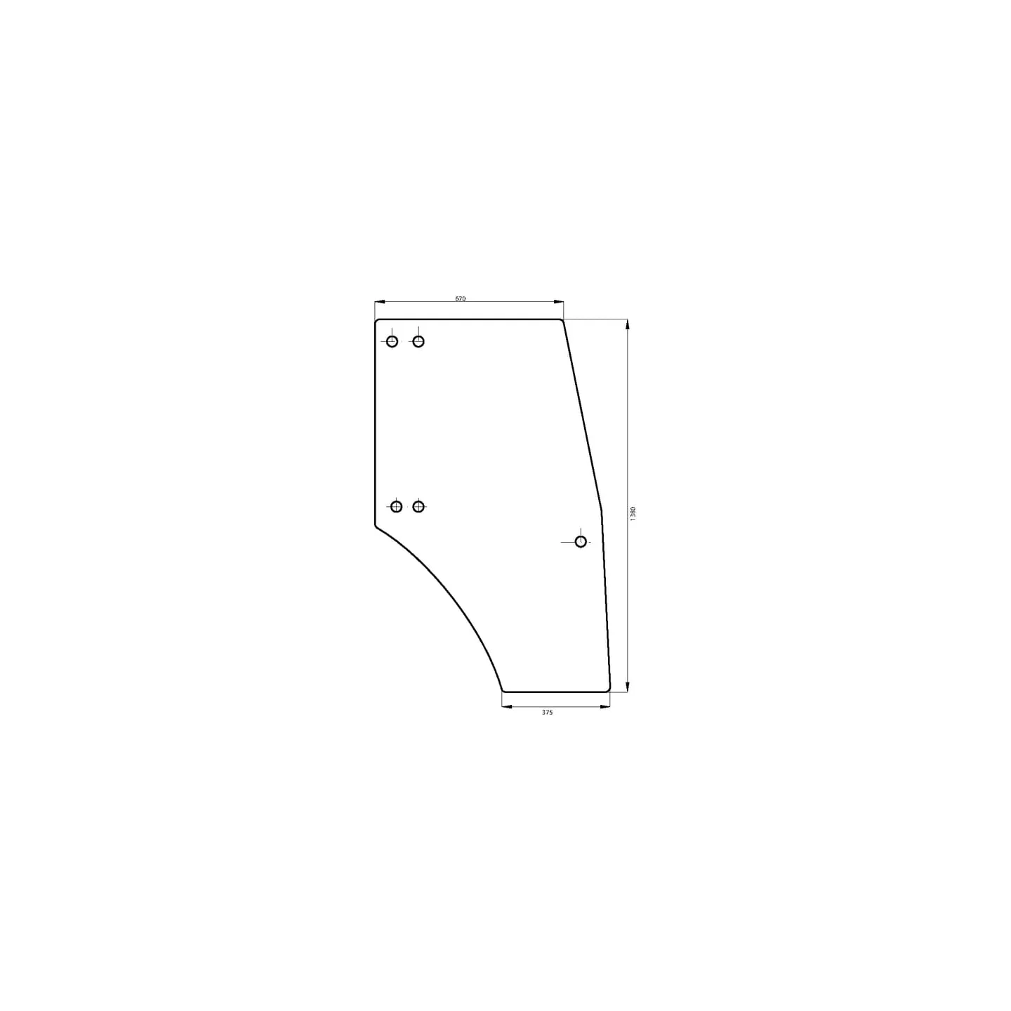 Door glass  0097701050 SDF 00097701050 00097701050N