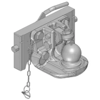 Tow ball coupler 310 mm K80  03631041A02 Scharmüller 03631041