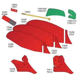 Baffle plate left  5040063388 Mølbro