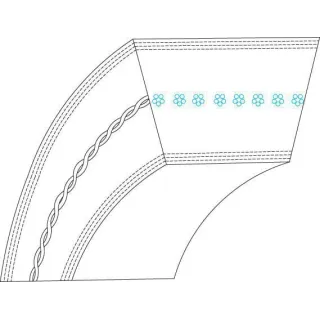 V-belt ha 114.0  1718017SM Briggs & Stratton