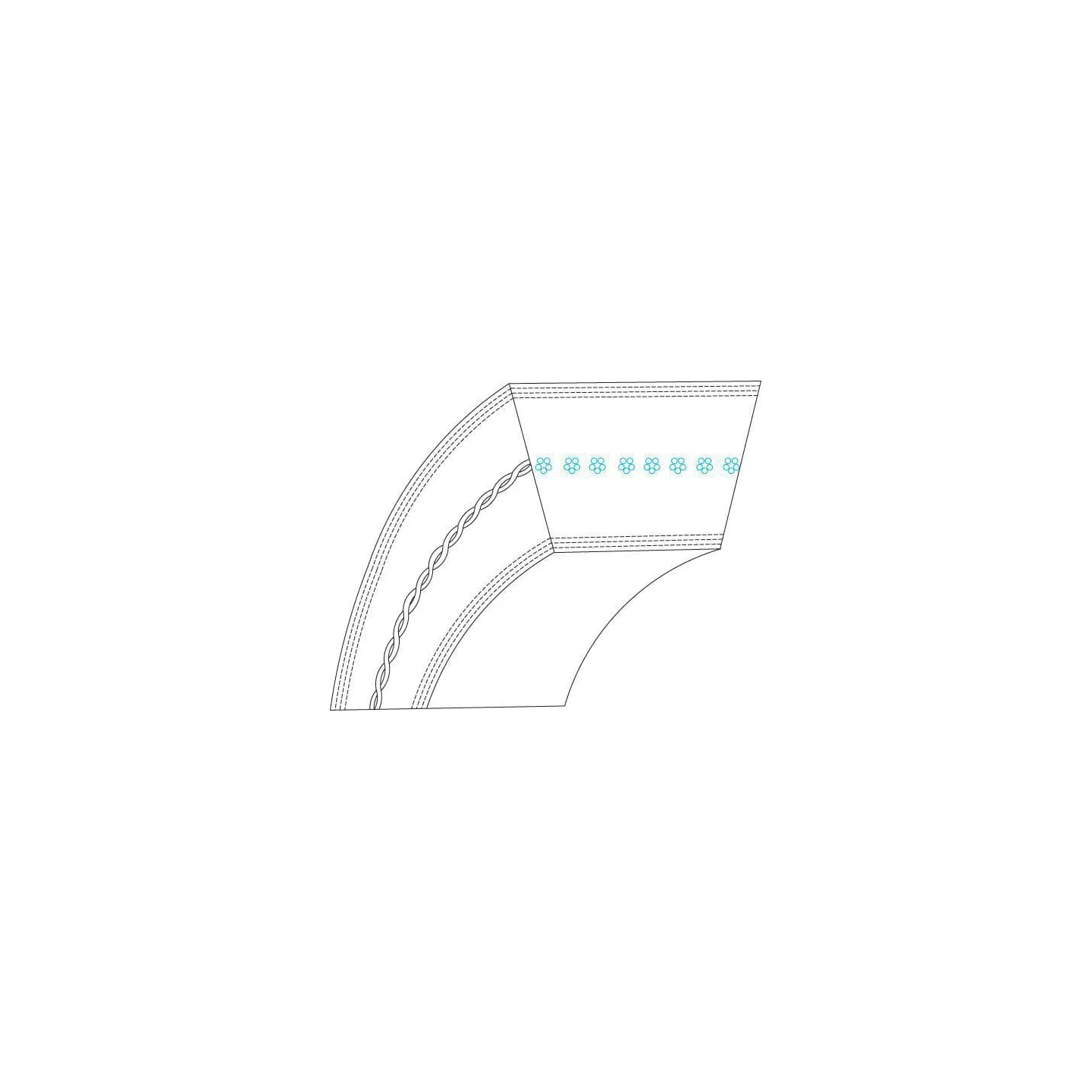V-belt ha 114.0  1718017SM Briggs & Stratton