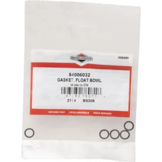 Gasket, float bowl  84006032 Briggs & Stratton