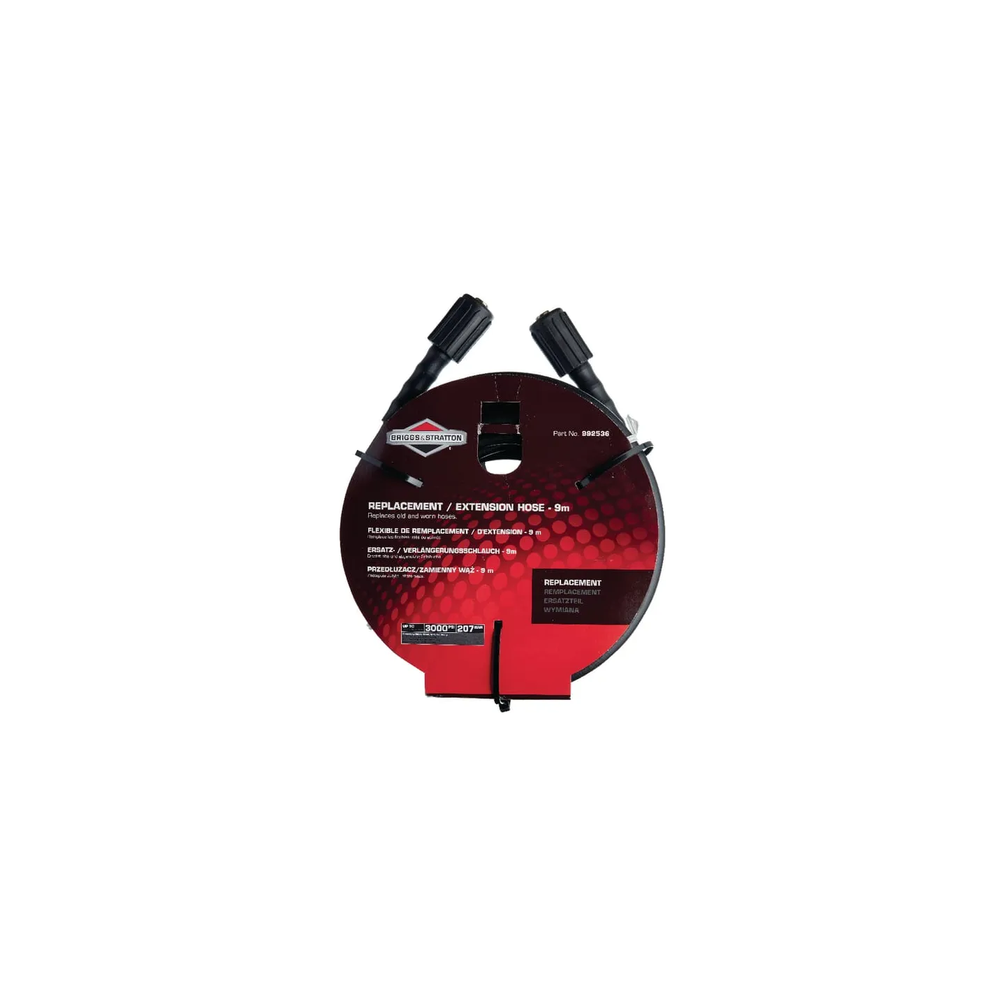 Rezerves pagarinājuma šļūtene 9M 992536 Briggs & Stratton